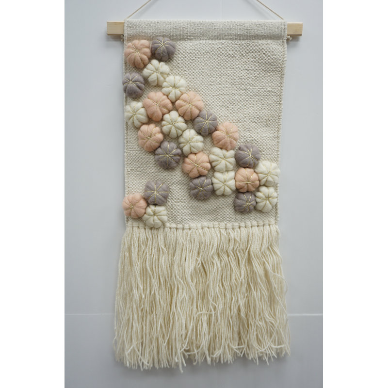 Union Rustic Cotton Wall Hanging with Hanging Accessories Included